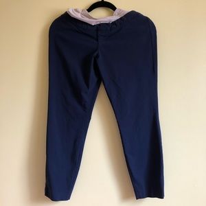 Maternity working pants ankle length thyme